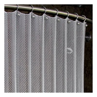 Cortinas de bobina de metal personalizadas com abertura de 5 mm 1,1 kg Peso 70 mm Finitura de pintura de malha