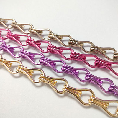 Cadeia de gancho de alumínio Decoração para o lar Controle de pragas Custom Partilha de hotel de alumínio Gancho de contas Produtores de cortinas por atacado