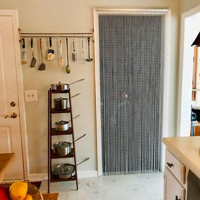 Cadeia de alumínio puro de durabilidade Porta de tela de mosca Cadeia de cortina de tela de mosca Cadeia de ligação Cortinas Cadeia de mosca