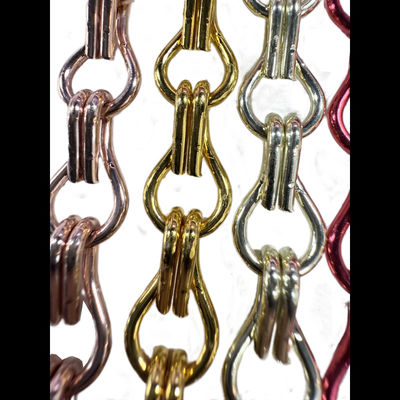 Amostra Grátis Alumínio Chain Fly Screen Boa ventilação Alta Durabilidade