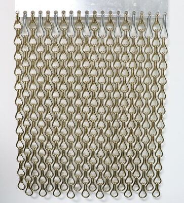 12x24mm Tamanho de cadeia Cortina de alumínio com 60% de área aberta e 1,2mm de diâmetro de fio para proteção contra insetos