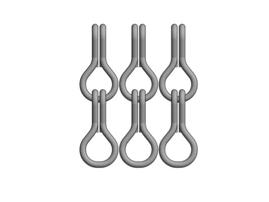 Tela Mosquiteira de Corrente de Alumínio com Tamanho de Corrente 12x24mm, Área Aberta de 60% e Diâmetro do Fio de 1,2mm para Controle de Insetos