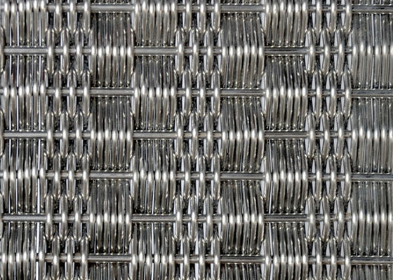 GV decorativo arquitetónico tecido 4.5mm de Mesh Stainless Steel da tela grossos